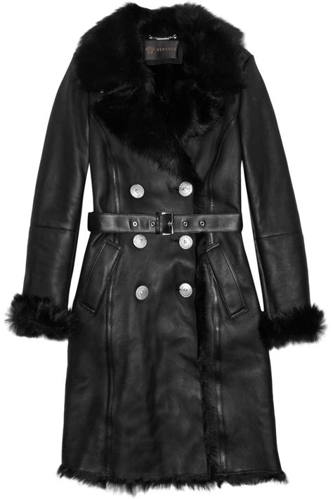 Versace Shearling Coat 